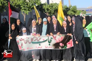 رزمایش گردان کوثر و راهپیمایی حجاب و عفاف در اشتهارد برگزار شد+تصاویر