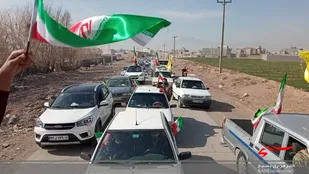 راهپیمایی پرشور خودرویی وموتوری مردم منطقه براآن شمالی