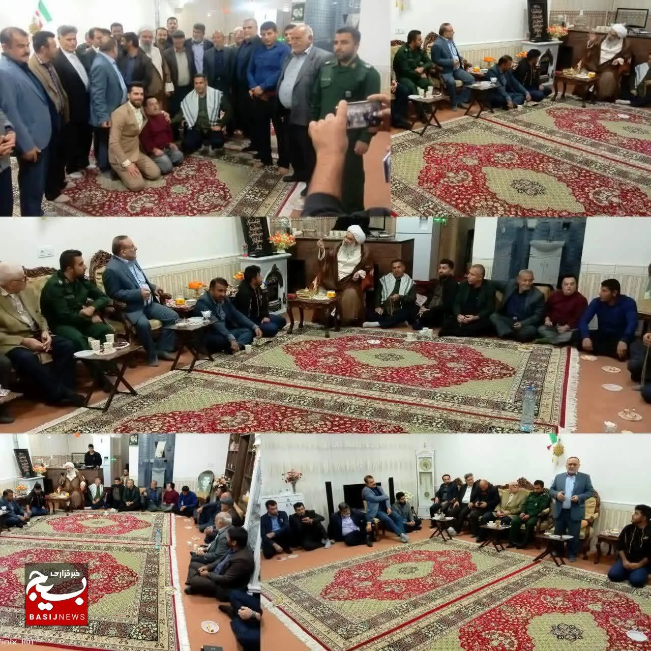 عضو مجلس خبرگان رهبری در رودزرد با خانواده شهید ایرج کلاه کج ديدار كرد