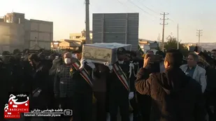 مراسم استقبال از شهید گمنام در ورودی شهرستان فسا