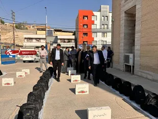 توزیع ۲ هزارو ۱۰۰ بسته تحصیلی بین دانش آموزان مسجدسلیمان