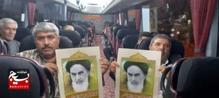 بدرقه کاروان زائران حرم امام خمینی (ره) در خرمدره به روایت تصویر