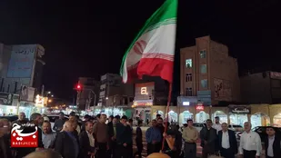 مردم شهرستان باغملک در حمایت از حمله پهپادی ایران به اسرائیل تجمع کردند