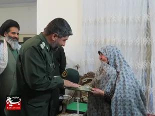 دیدار و تجلیل از خانواده معظم شاهد و ایثارگر درگزی + عکس