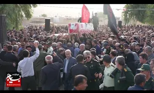 تشییع پیکر مطهر شهید خادمی در شهرستان باغملک