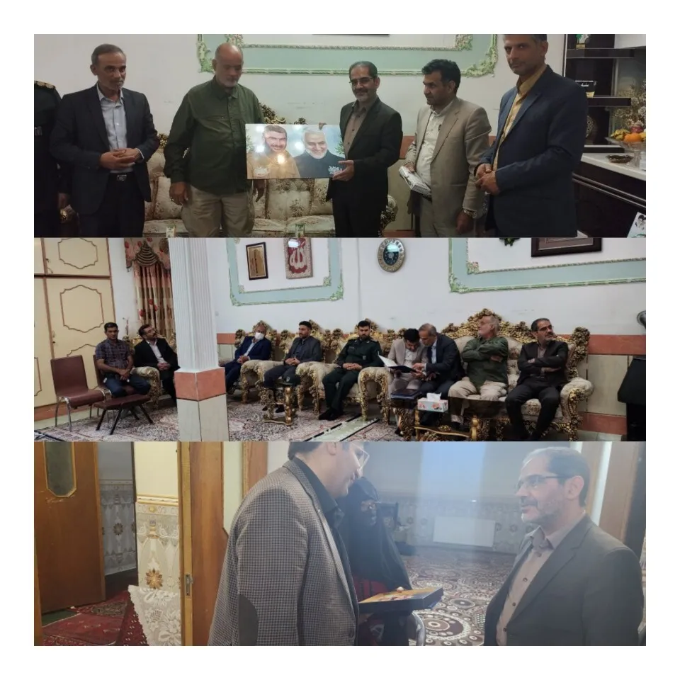 دیدار رئیس سازمان بسیج ادارات و کارمندان کشور از خانواده شهیدان حسین کیخا و  عبدالرحمن شه بخش