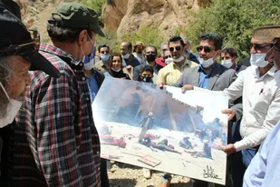 بازدید هنرمندان شاهرودی از لوکیشن سریال سلمان فارسی
