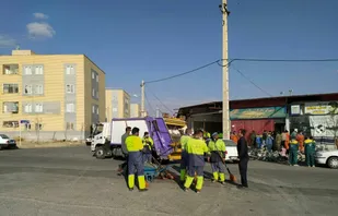 برگزاری رزمایش خدمت در محله اسلامی شهرک فدک شاهرود+ تصاویر