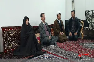 سرکشی از خانواده شهدا در فامنین به مناسبت هفته بسیج