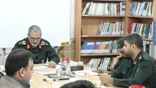 بازدید فرماندهی سپاه حضرت ولیعصر (عج) خوزستان از محل سازمان بسیج مهندسین عمران و معماری خوزستان