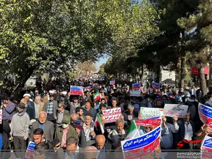 قزوینی های انقلابی در روز ۱۳ آبان حماسه آفریدند