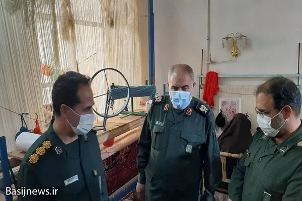 بازدید سردار مجیدی از طرح‌های اشتغالزایی بسیج سازندگی نهاوند