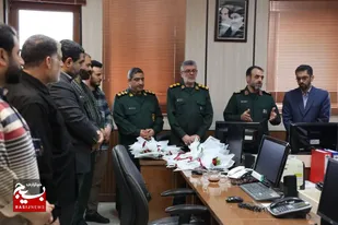 بازدید فرمانده سپاه قدس گیلان از خبرگزاری صدا و سیما گیلان