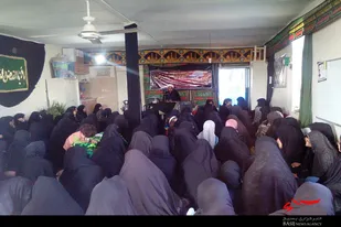 مراسم خطبه&zwnj;خوانی حضرت زینب(س) در پایگاه مقاومت روستای چایان