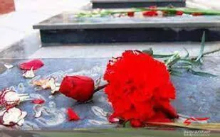 مراسم غبارروبی و گل افشانی قبور مطهر شهدا توسط پایگاههای مقاومت بسیج حوزه حضرت معصومه(س)تنگستان