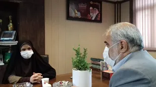 دیدار سرپرست بخشداری مرکزی ری با فرمانده بسیج ادارات شهرستان ری