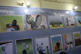 افتتاح نمایشگاه کاریکاتور &laquo;قلم در ستیز با داعش&raquo; در همدان