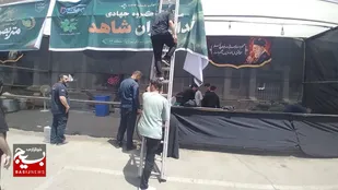 برپایی ۳۰ ایستگاه صلواتی در شاهرود برای پذیرایی از عزاداران قائد شهید امت