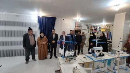 افتتاح یک کارگاه خیاطی در شهر فرادنبه