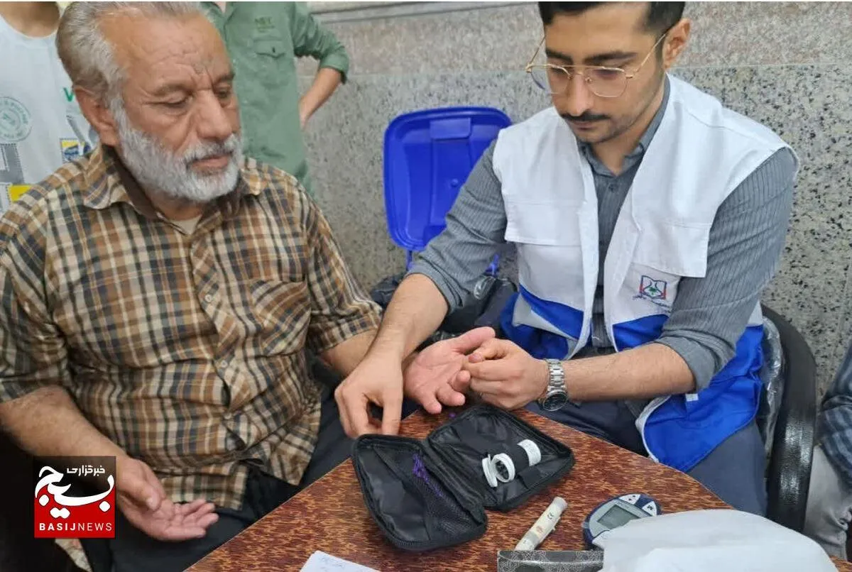 برپایی ایستگاه سلامت در مسجد سید شرف شادگان
