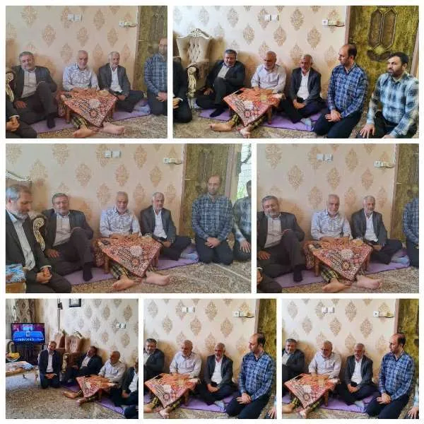 عیادت از پیرغلام حسینی و یادگار سالهای دفاع مقدس در شهرکرد