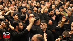 عزاداری عاشقان اباعبدالله الحسین علیه السلام در حسینیه ثارالله سپاه استان اردبیل + تصاویر