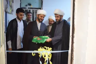 بازدید جانشین سازمان بسیج طلاب کشور از حوزه علمیه سفیران اندیمشک و افتتاح مقر جدید پایگاه