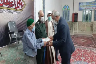 تجلیل از پیرغلامان حسینی شهر ساروق