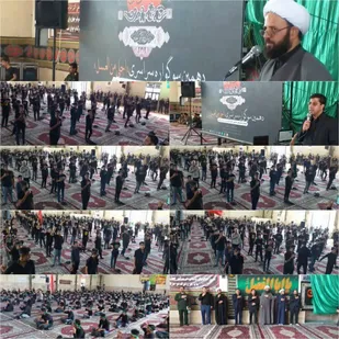اجتماع پرشور دانش آموزان عاشورایی شهرستان زرند در حسینیه ثارالله سپاه زرندبرگزارگردید
