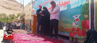 رجز کوبنده همسر شهید امیرحسین حسن پور