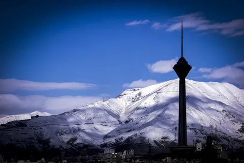 کوه های برفی تهران