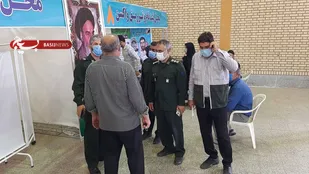 جهاد بسیجیان تاکستانی در همیاری با کادر درمان