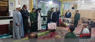 مراسم تکریم و معارفه فرمانده پایگاه مقاومت بسیج محمد رسول الله(ص) روستای پوده دهاقان