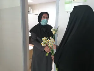 تجلیل از کادر درمان&nbsp;بیمارستان فاطمه زهرا (س) شهرستان کوار