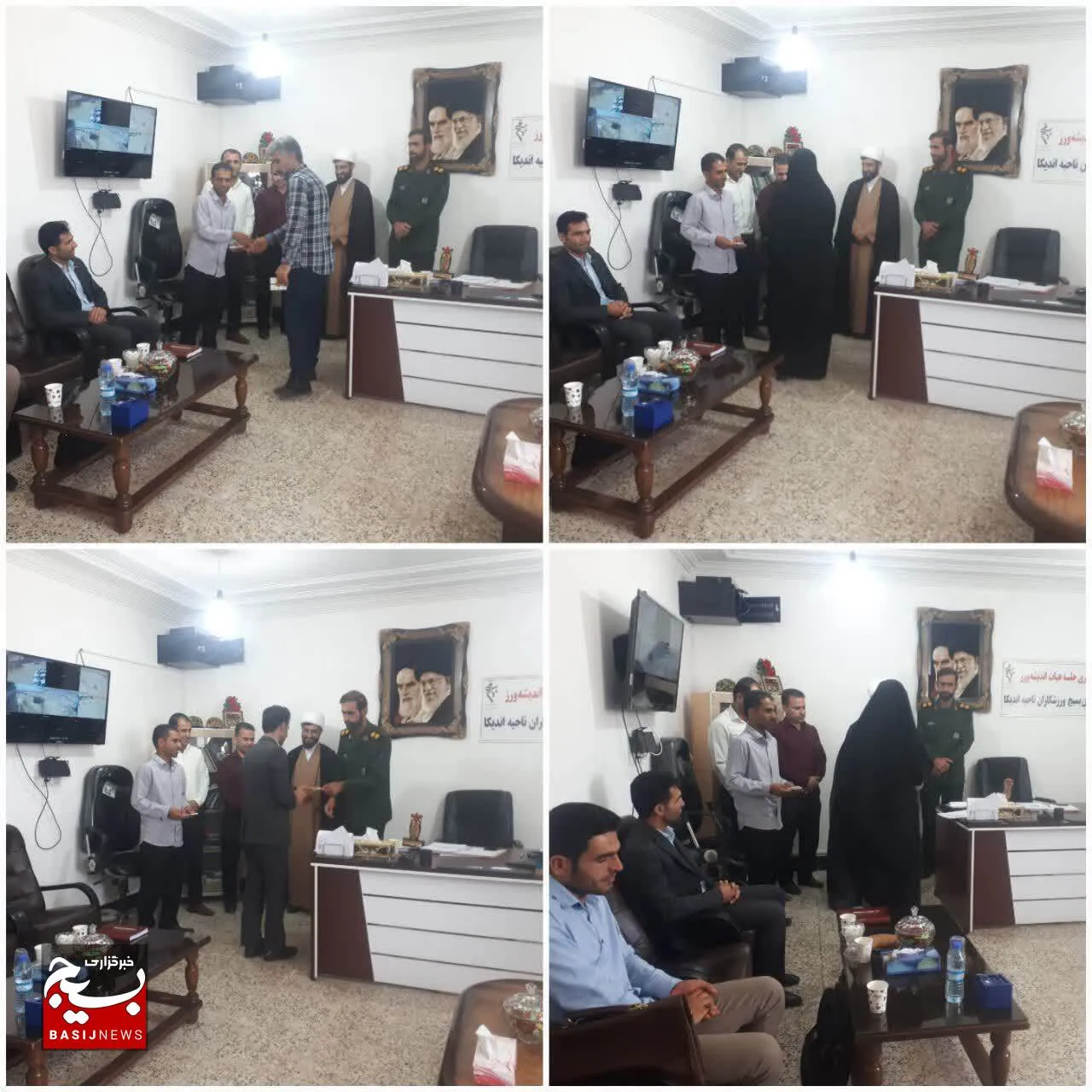 نشست صمیمانه و تجلیل فرمانده سپاه اندیکا از هیات های  ورزشی شهرستان