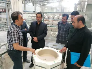 بازدید از شرکت کاشی اورست و شرکت چینی کسری شهرستان اشکذر