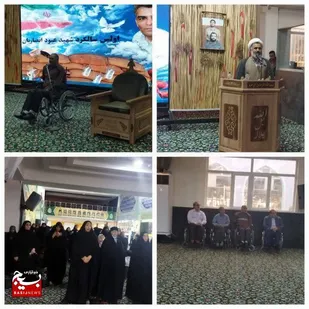 برگزاری مراسم اولین سالگرد جانباز شهید عبود انصاریان در اهواز