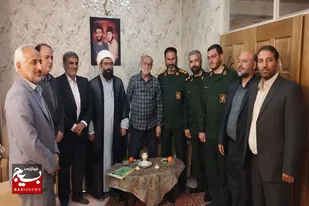 دیدار جمعی از مسئولین همدان با خانواده شهیدان حاجی بابایی