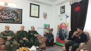 دیدار با خانواده شهید مدافع حرم غلامعلی تولی