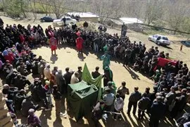 مراسم تعزیه‌خوانی در روستای حیدره قاضی‌خانی شهرستان بهار