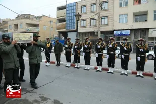 آیین استقبال و تشییع پیکر مطهر شهید گمنام در کلات+تصاویر