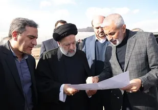 بازدید رئیس جمهور از محور کمربندی دوم تهران