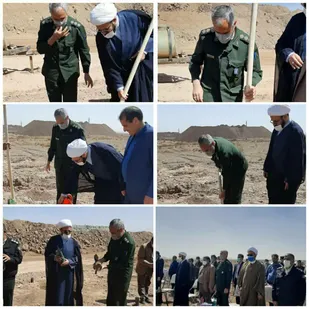 300 اصل نهال در معدن سنگ آهن حدید زرند غرس شد