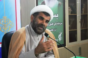 مسئول نمایندگی ولی فقیه سپاه شهرستان بوشهر از حوزه مقاومت خاتم الانبیاء دیدار کرد