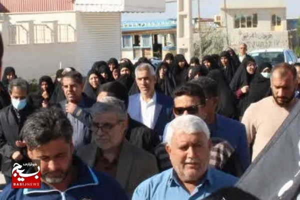 اجتماع مردم گناوه در محکومیت جنایت تروریستی کرمان