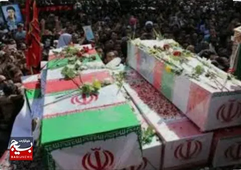 آیین تشییع یکصد شهیدگمنام در تهران برگزار شد