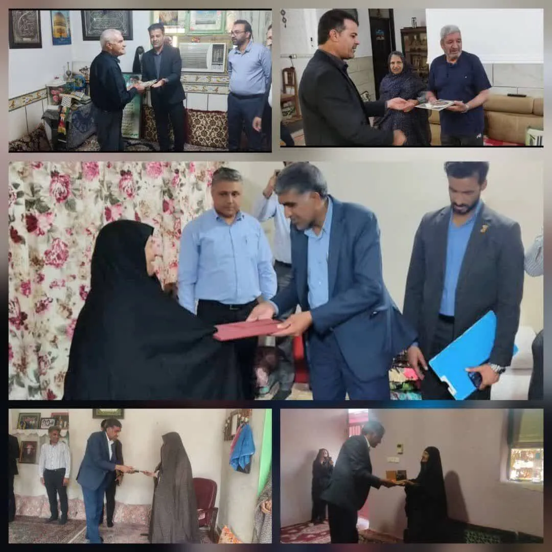 دیدار با خانواده معزز شهداء‌حاجی‌آباد در هفته دولت‌