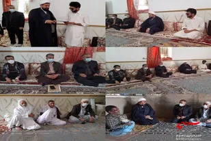 دیدار با 2 خانواده جانباز در هیرمند