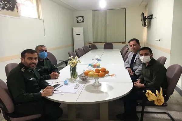 دیدار رؤسای هیأت فوتبال و کمیته فوتسال با فرمانده سپاه شهرستان کازرون