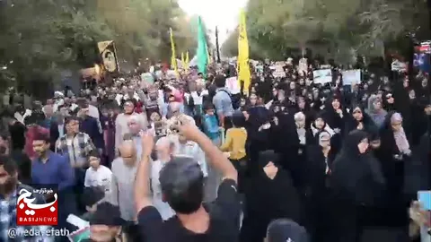 تایم‌لپس حضور عجیب و پرشور مردم غیور شهرستان کاشان در حمایت از مردم مظلوم فلسطین